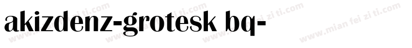 akizdenz-grotesk bq字体转换